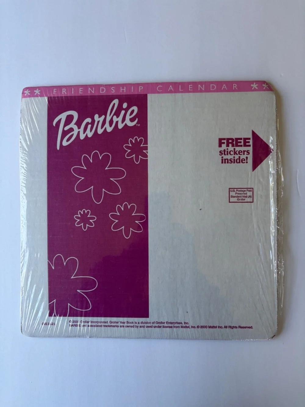 Barbie 2001 Friendship Calendar New Sealed
